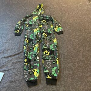 Kids Gaming-Themed One Piece Pajama Size M/M 7/8